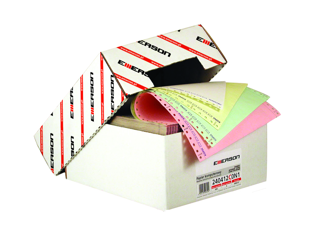 Papier komputerowy Emerson 240x12x2 kolor nadruk